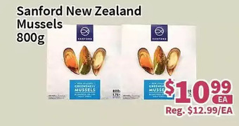 Blue Sky Supermarket Sanford new zealand mussels offer