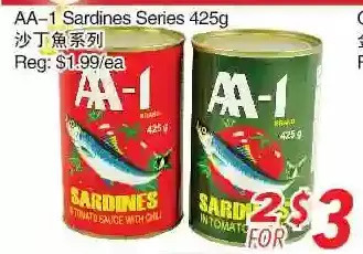 Foody World Aa-1 sardines series offer