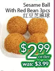 Ample Food Market Sesame ball with red bean offer
