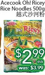 Ample Food Market Acecook oh! ricey rice noodles offer