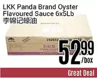 Nations Fresh Foods Lkk panda brand oyster flavoured sauce offer