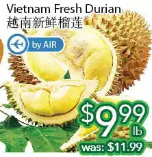 Ample Food Market Vietnam fresh durain offer