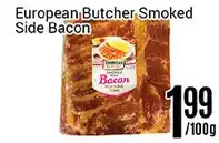 Nations Fresh Foods European butcher smoked side bacon offer