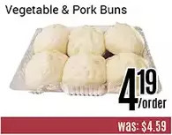Nations Fresh Foods Vegetable & pork buns offer