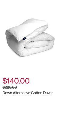Hudson's Bay Down alternative cotton duvet offer