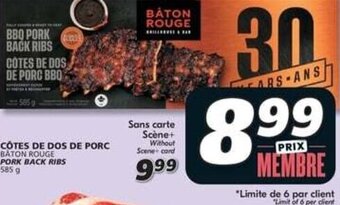 IGA PORK BACK RIBS 585g offer