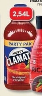 IGA COCKTAIL DE TOMATE ET DE PALOURDES MOTT'S (2,54 L) RESERVE (1 L) offer