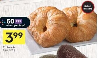 IGA Croissants 6 pk 372 g offer