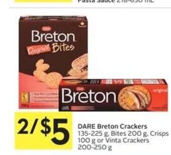 IGA DARE Breton Crackers 135-225 g offer