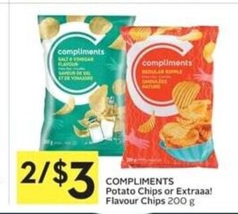 IGA COMPLIMENTS Potato Chips or Extraaa! Flavour Chips 200 g offer