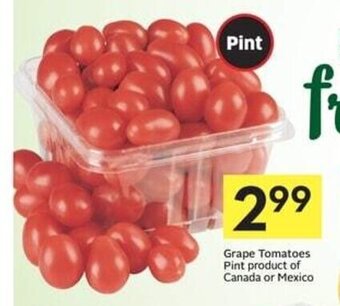 IGA Grape Tomatoes Pint offer