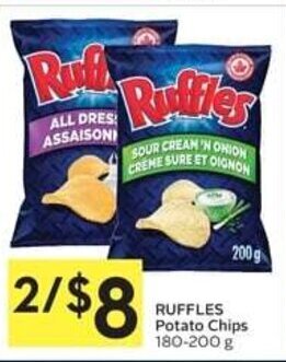 IGA RUFFLES Potato Chips 180-200 g offer