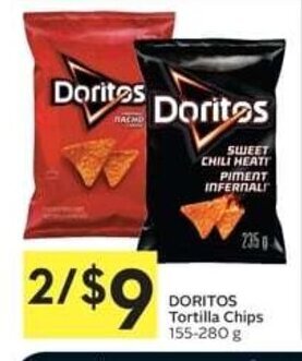 IGA DORITOS Tortilla Chips 155-280 g offer