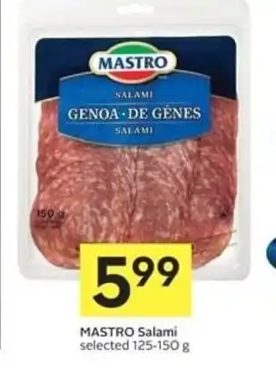IGA MASTRO Salami 125-150 g offer