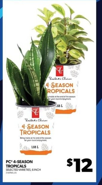 Real Canadian Superstore PC® 4-SEASON TROPICALS offer