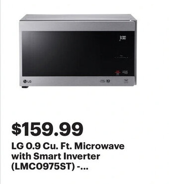 Best Buy LG 0.9 Cu.Ft. Microwave with Smart Inverter offer