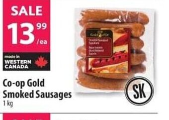 Co-op Gold Smoked Sausages 1kg offer