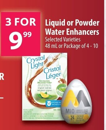 Co-op Liquid or powder water enhancers offer