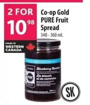 Co-op Gold pure fruit spread offer