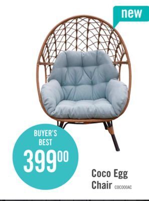 The Brick Coco egg patio chair offer