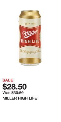 The Beer Store Miller high life offer