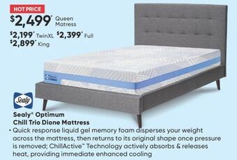 Sleep Country Sealy® optimum chill trio dione mattress offer