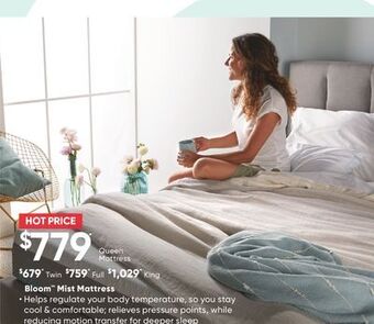 Sleep Country Bloom mist mattress offer