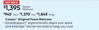 Sleep Country Casper® original foam mattress offer