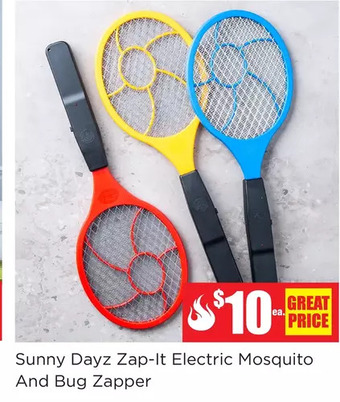 Kitchen Stuff Plus Sunny dayz zap-it electric mosquito and bug zapper offer