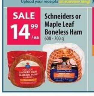 Co-op Schneiders or Maple Leaf boneless ham offer