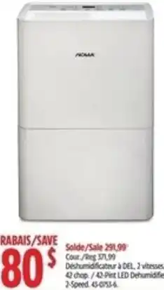 Canadian Tire DEHUMIDIFIER offer