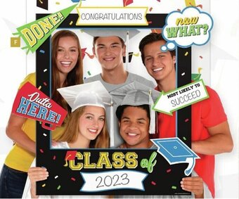 Party City F-Graduation Customizable Multi Photo Frame, 855-1743, offer