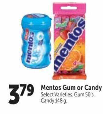 Family Foods Mentos Gum or Candy offer