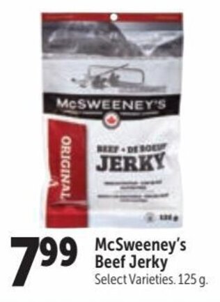 Family Foods McSweeney's Beef Jerky offer