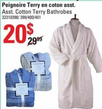 Sushi Shop Asst. Cotton Terry Bathrobes offer