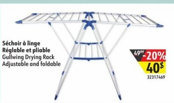 Hart Gullwing Drying Rack Adjustable and foldable offer