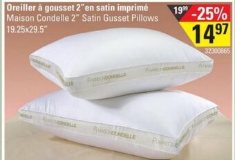 Sushi Shop Maison Condelle 2" Satin Gusset Pillows 19,25x29,5" offer