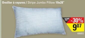 Sushi Shop Stripe Jumbo Pillow 19x28" offer