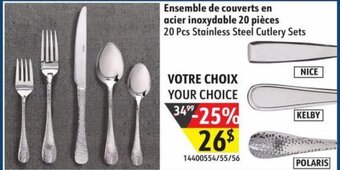 Sushi Shop 20 Pcs Stainless Steel Cutlery Sets offer