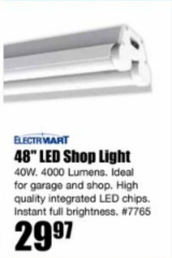 Timber Mart 48" LED Shop Light 40W. offer