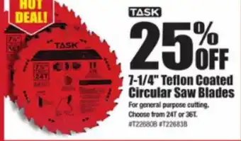 TASK 7-1/4" Teflon Coated Circular Saw Blades