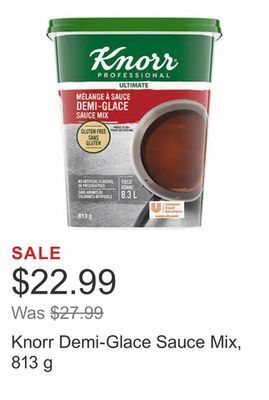 Costco Knorr demi-glace sauce mix, 813 g offer