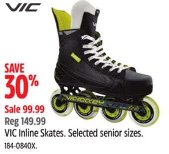 Canadian Tire Vic inline skates offer