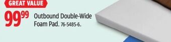 Canadian Tire Outbound double-wide foam pad offer