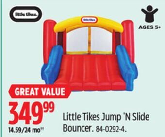 Canadian Tire Little tikes jump 'n slide bouncer offer