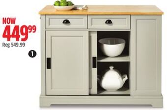 Canadian Tire Canvas olsen kitchen island with folding leaf offer