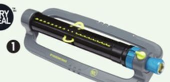 Canadian Tire Yardworks 3-way adjustable oscillating lawn sprinkler, 4000 sq-ft offer