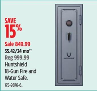 Canadian Tire Huntshield 18-gun fire and water safe offer
