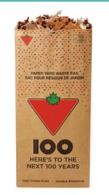 Canadian Tire Yard waste 2-ply paper bags, 20-pack offer