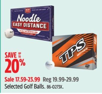 Canadian Tire Taylor made selected golf balls offer